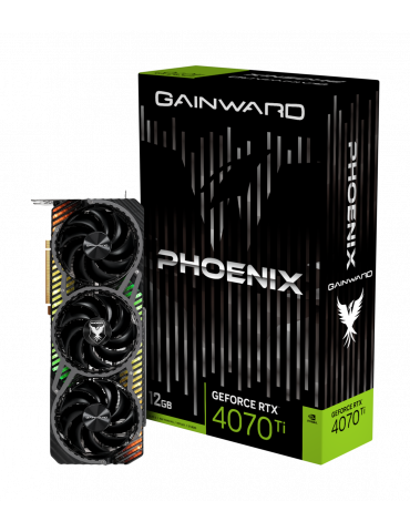 Видео карта Gainward GeForce RTX 4070 Ti Phoenix 12 GB GDDR6X, 192 bits - NED407T019K9-1043X