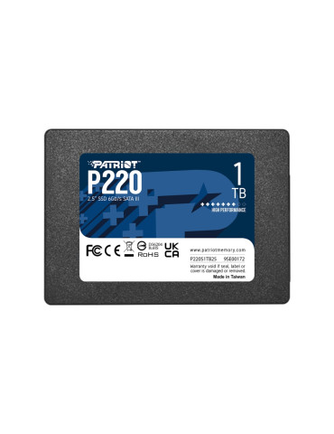 SSD диск Patriot 1TB P220 SATA3, 2.5" - P220S1TB25