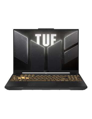 Лаптоп Asus TUF F16 FX607JV-N3109, Intel i7-13650HX, 16" FHD  (1920x 1200) 16:10, 165z, 16GB DDR5, 1TB SSD, Nvidia RTX 4060 8GB GDDR6, Backlit Chiclet Keyboard 1-Zone RGB, no OS, Mecha Gray - 90NR0HV6-M007K0