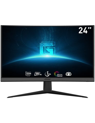 Монитор MSI G24C6 E2 Curved, 24" 180Hz, FHD (1920x1080) 16:9, VA Anti-glare, 1ms, 1500R curve, Adaptive-Sync, DP, HDMI - 9S6-3BA01T-067