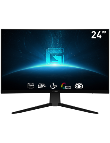 Монитор MSI G2422C Curved, 24" 180Hz, FHD (1920x1080) 16:9, VA Anti-glare, 1500R curve, 1ms, Adaptive Sync, DP, HDMI - 9S6-3BB31H-020