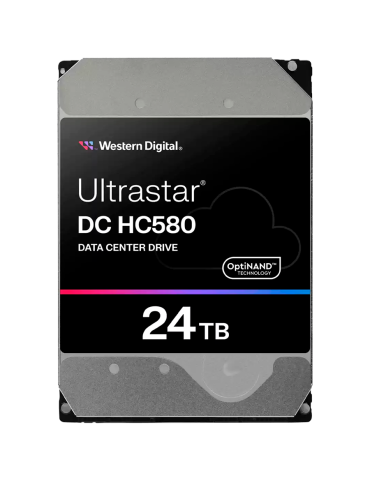 Твърд диск Western Digital Ultrastar 24TB, 3.5", 512MB, 7200 RPM, SATA 6Gb/s, 512N SE NP3 - WUH722424ALE6L4