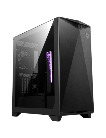 Кутия за компютър MSI MPG GUNGNIR 300P AIRFLOW, Mid-Tower, E-ATX, 2x USB 3.2 Gen 1 Type-A, 1x USB 3.2 Gen 2x2 Type-C, ARGB Hub, 4x 120mm ARGB Fans, 3mm Tempered Glass