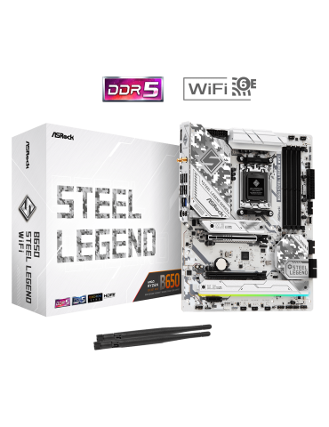 Дънна платка AsRock B650 Steel Legend, AM5, 4x DDR5, Wi-Fi 6E   BT