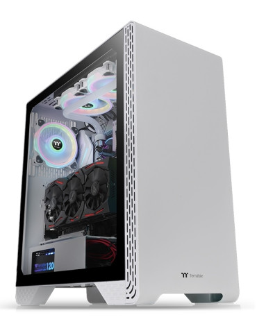 Кутия за компютър Thermaltake S300 TG Snow - CA-1P5-00M6WN-00