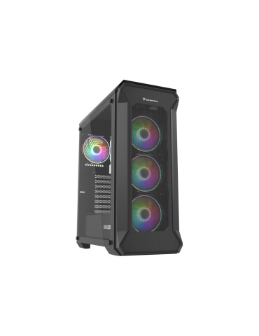 Кутия за компютър Natec Genesis IRID 505 ARGB V2 Midi Tower Window Black - NPC-1518