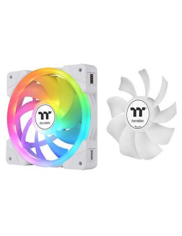 Комплект вентилатори Thermaltake SWAFAN EX12 ARGB PC Cooling Fan TT Premium Edition 3 Fan Pack White - CL-F169-PL12SW-A