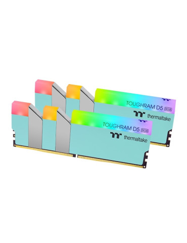 RAM памет Thermaltake 32GB (2x16GB) DDR5 5600MHz TOUGHRAM RGB, U-DIMM Turquoise - RG37D516GX2-5600C36A