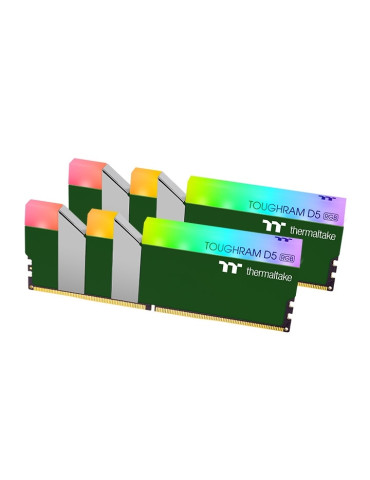 RAM памет Thermaltake 32GB (2x16GB) DDR5 5600MHz TOUGHRAM RGB, U-DIMM Racing Green - RG38D516GX2-5600C36A