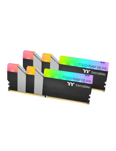 RAM памет Thermaltake 32GB (2x16GB) DDR5 6400MHz TOUGHRAM RGB, U-DIMM Black - RG31D516GX2-6400C32A