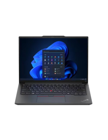 Лаптоп Lenovo ThinkPad E14 G6 Intel Core Ultra 7 155H, 14" WUXGA (1920x1200) IPS AG, 32GB DDR5, 1TB SSD, Intel Arc Graphics, FHD Cam, Backlit KB, Black, WLAN, BT, FPR, Win 11 Pro - 21M70013BM