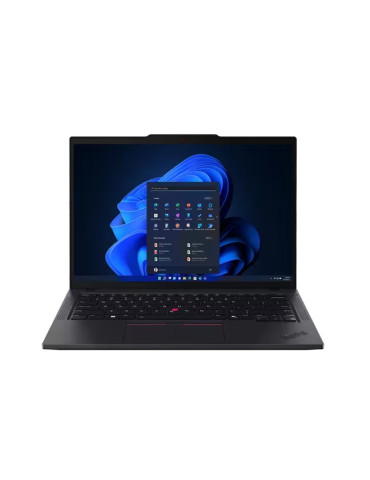 Лаптоп Lenovo ThinkPad T14 G5 Intel Core Ultra 7 155U, 14" WUXGA (1920x1200) IPS AG, 16GB DDR5, 512GB SSD, 5MP Cam, Backlit KB, Black, WLAN, BT, SCR, FPR, Win 11 Pro - 21ML0033BM