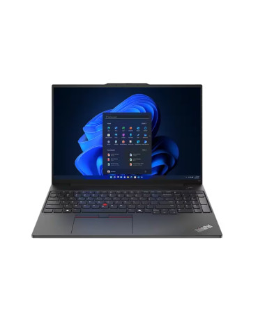 Лаптоп Lenovo ThinkPad E16 G2 Intel Core Ultra 5 125U, 16" WUXGA (1920x1200) IPS AG, 32GB DDR5, 1TB SSD, Intel Arc Graphics, FHD Cam, Backlit KB, Black, WLAN, BT, FPR, DOS - 21MA003SBM