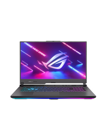 Лаптоп Asus ROG Strix G17 G713PU-LL052W, AMD Ryzen 9 7845HX, 17.3" WQHD (2560 x 1440) 16:9 240Hz, 16GB DDR5, 1TB SSD, Nvidia RTX 4050, 6GB GDDR6, WiFi 6, RGB, Win 11, Eclipse Gray - 90NR0C54-M008P0