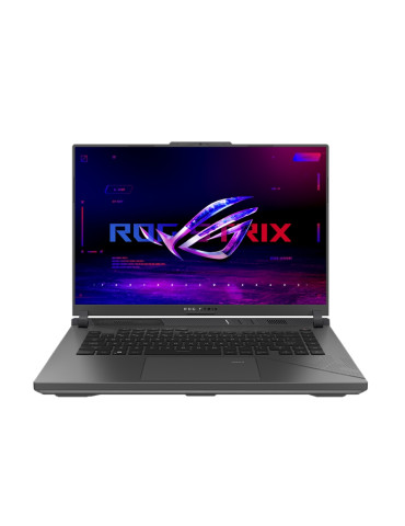 Лаптоп Asus Strix G16 G614JVR-N4003, Intel i9-14900HX, 16" QHD  16:10 (2560 x 1600) 240Hz, 32GB DDR5, 1TB SSD, Nvidia RTX 4060 8GB GDDR6, Wi-Fi 6(802.11ax), Backlit Chiclet Keyboard 1-Zone RGB, NO OS, Eclipse Gray - 90NR0II5-M00650