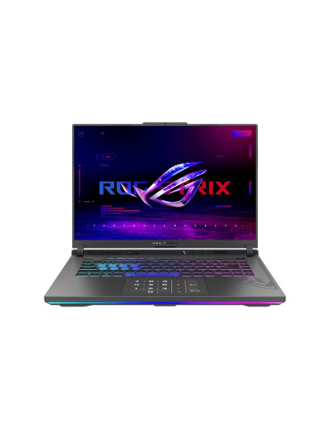 Лаптоп Asus ROG Strix G16 G614JU-N3136, Intel i7-13650HX, 16" FHD  16:10 1920 x 1200, WUXGA, 165Hz, 16GB DDR5, 512GB SSD, Nvidia RTX4050 6GB GDDR6, Wi-Fi 6E, Backlit Chiclet Keyboard 4-Zone RGB, NO OS, Eclipse Gray - 90NR0CC1-M01110