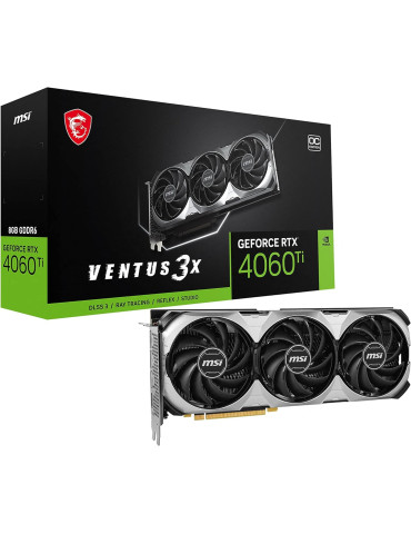 Видео карта MSI Nvidia GeForce RTX 4060 Ti VENTUS 3X E 8G OC - 912-V515-218