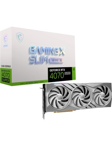 Видео карта MSI Nvidia GeForce RTX4070 SUPER 12G GAMING SLIM WHITE - 912-V513-800