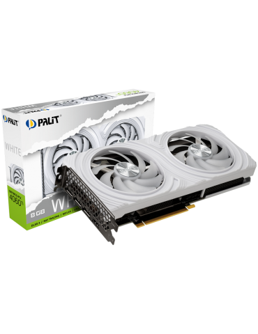 Видео карта Palit Nvidia GeForce RTX 4060Ti White 8GB GDDR6, 128 bits - NE6406T019P1-1048L