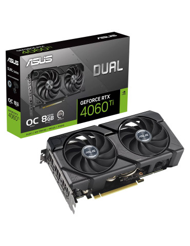 Видео карта Asus DUAL GeForce RTX 4060 TI EVO OC 8GB GDDR6 - DUAL-RTX4060TI-O8G-EVO