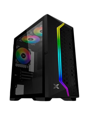 Кутия за компютър Xigmatek Gemini II EN48649, Black, MATX/ Mini-ITX, Fixed RGB Fan