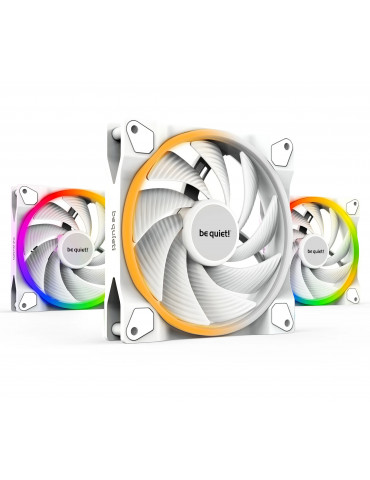 Комплект вентилатори be quiet! 3-in-1, 3 x 140mm, LIGHT WINGS White 140mm PWM high-speed Triple-Pack - BL103