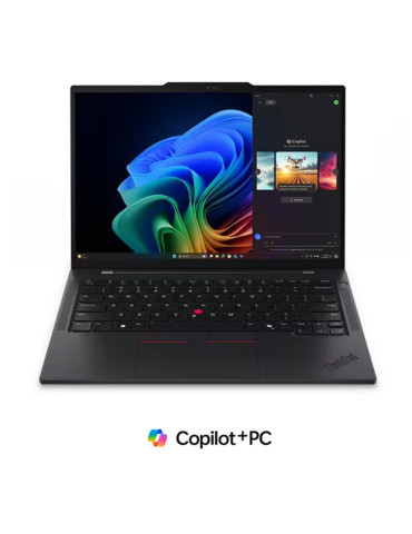 Лаптоп Lenovo ThinkPad T14s G6 Snapdragon X Elite X1E-78-100, Qualcomm Hexagon NPU, 14" WUXGA (1920x1200) IPS AG, Touch, 32GB LPDDR5x, 1TB SSD, Backlit KB, FPR, Win 11 Pro - 21N1000SBM