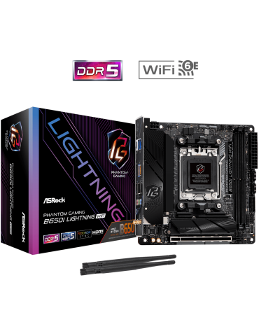 Дънна платка AsRock B650I Lightning WIFI, m-ITX, AM5, DDR5