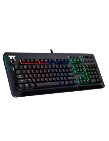 Геймърска клавиатура Thermaltake Level 20 RGB Blue Switch Black - KB-LVT-BLBRUS-01