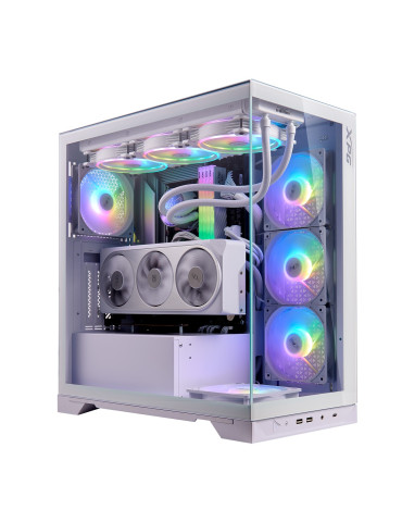 Кутия за компютър Adata XPG INVADER X WHITE, ATX, включени 5 x 120mm ARGB вентилатори - INVADERXMT-WHCWW