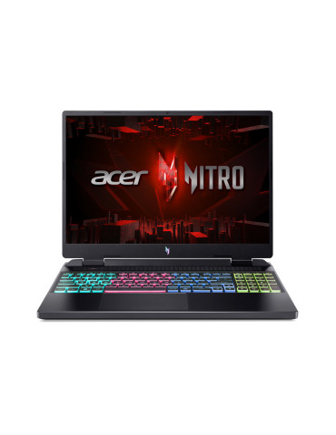 Лаптоп Acer Nitro AN16-51-71J2 NITRO 16, Intel Core i7-13620H, 16", 16GB DDR5 RAM, 1TB SSD, NVIDIA GeForce RTX 4050 6GB GDDR6, Free DOS - NH.QJMEX.013