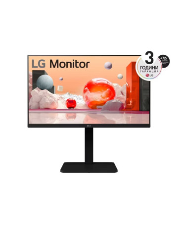 Монитор LG 24BA550-B, 23.8" IPS LED AG, FullHD, 100Hz, sRGB 95%, D-Sub, DP, HDMI, USB 5 Gbps, 2W x 2, Reader Mode, LG Switch app, Black - 24BA550-B