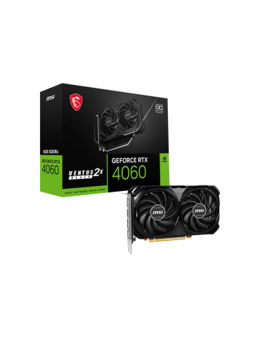 Видео карта MSI Nvidia GeForce RTX 4060 VENTUS 2X BLACK 8GB GDDR6, 128bit - 912-V516-028