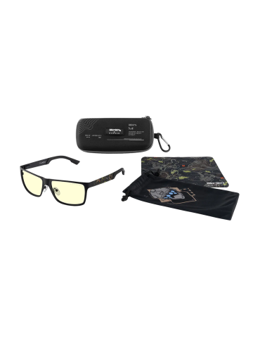 Комплект гейминг очила с калъф GUNNAR x Call of Duty UAV Edition - Onyx/Topo - Amber  - UAV-01901