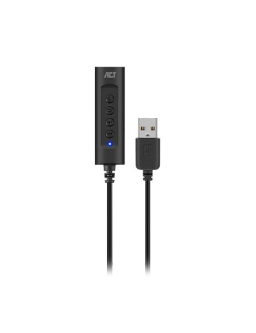 Звукова карта Ewent AC9360, 2.0, USB-A, 3.5 mm, Черна - AC9360