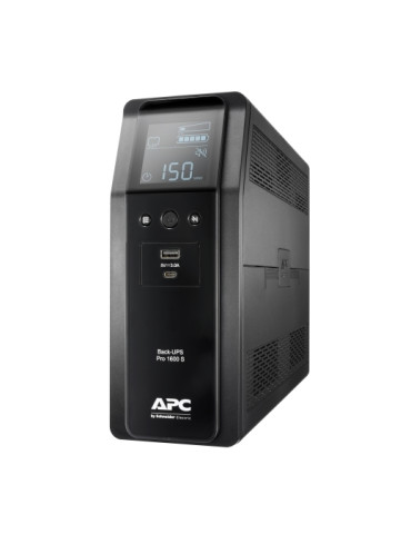 Токозахранващо устройство APC Back UPS Pro BR 1600VA, 230V, Sinewave, 8 Outlets, AVR, LCD interface - BR1600SI