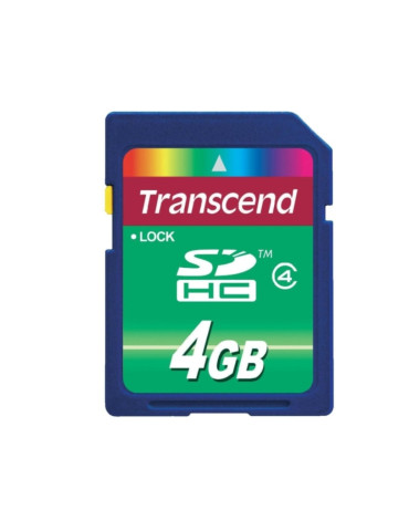 Карта памет Transcend 4GB SDHC (Class 4) - TS4GSDHC4