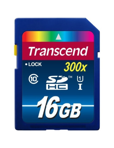 Карта памет Transcend 16GB SDHC UHS-I Premium (Class 10) - TS16GSDU1