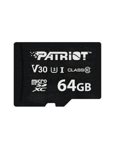 Карта памет Patriot  64GB micro SDXC V30 - PSF64GVX31MCX