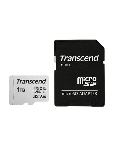 Карта памет Transcend 1TB microSD w/ adapter UHS-I U3 A2 - TS1TUSD300S-A