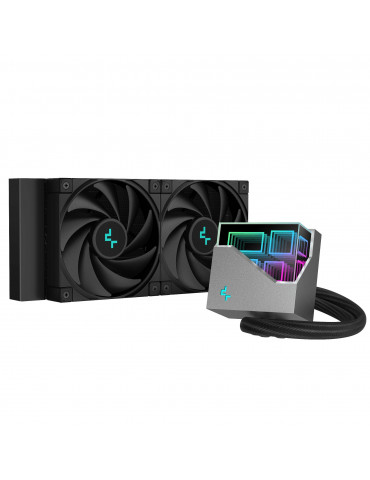 Водно охлаждане DeepCoolLT520 - Addressable RGB, Infinity mirror design - LGA1700/AM5 - R-LT520-BKAMNF-G-1