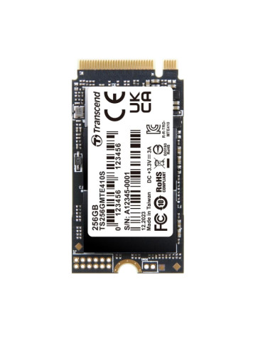 SSD диск Transcend 256GB, M.2 2242, PCIe Gen4x4, NVMe, 3D TLC, DRAM-less - TS256GMTE410S