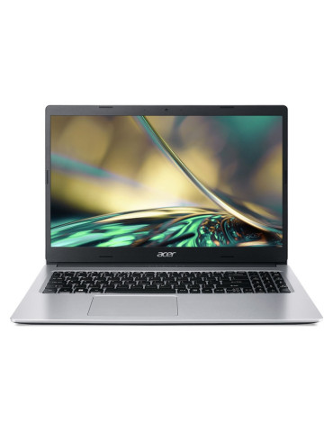 Лаптоп Acer Aspire 3, A315-44P-R8FG, AMD Ryzen 7 5700U, 15.6" FHD IPS SlimBezel, 16GB DDR4, 512GB PCIe SSD, 802.11ax   BT, HD Camera, Silver, No Os - NX.KSJEX.005