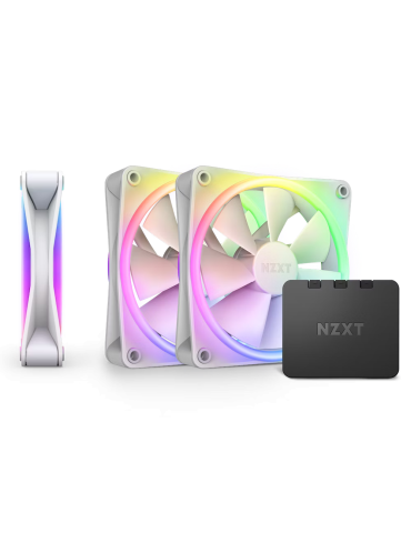 Комплект вентилатори NZXT F120 RGB Duo White 3бр   RGB Контролер - RF-D12TF-W1