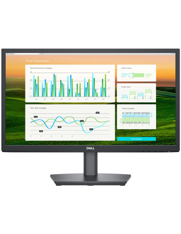 Монитор Dell E2225HS  21.4", FHD, 16:9 75Hz, VA AG, 250 cd/m2, 3000:1, 178/178, 8ms/5ms, Speakers, HDMI, DP, VGA, Tilt