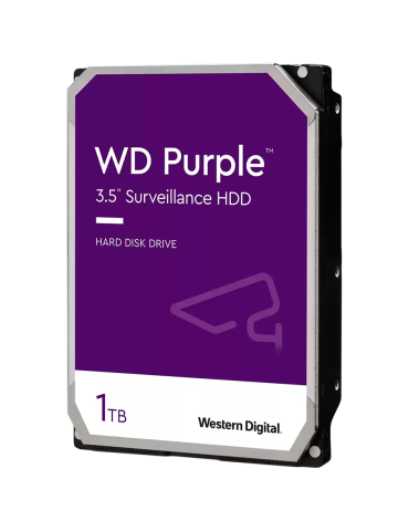 Твърд диск Western Digital 1TB Purple 3.5", 64MB, 5400 RPM, SATA 6Gb/s - WD11PURZ