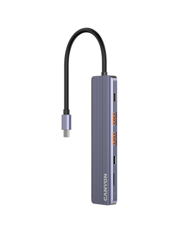 Докинг станция Canyon hub DS-17 6in1 4k USB-C Grey - CNS-TDS17