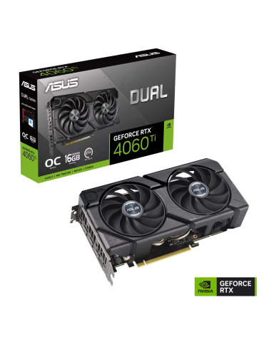 Видео карта Asus Dual GeForce RTX 4060 Ti EVO OC Edition 16GB GDDR6, 128bit - DUAL-RTX4060TI-O16G-EVO