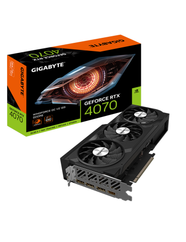 Видео карта Gigabyte RTX 4070 WINDFORCE OC V2 12GB GDDR6X - GV-N4070WF3OCV2-12GD