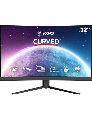 Монитор MSI G32C4 E2 CURVED, 31.50", FHD, 16:9, 1ms, 170Hz, HDMI, DP - 9S6-3DA61T-023